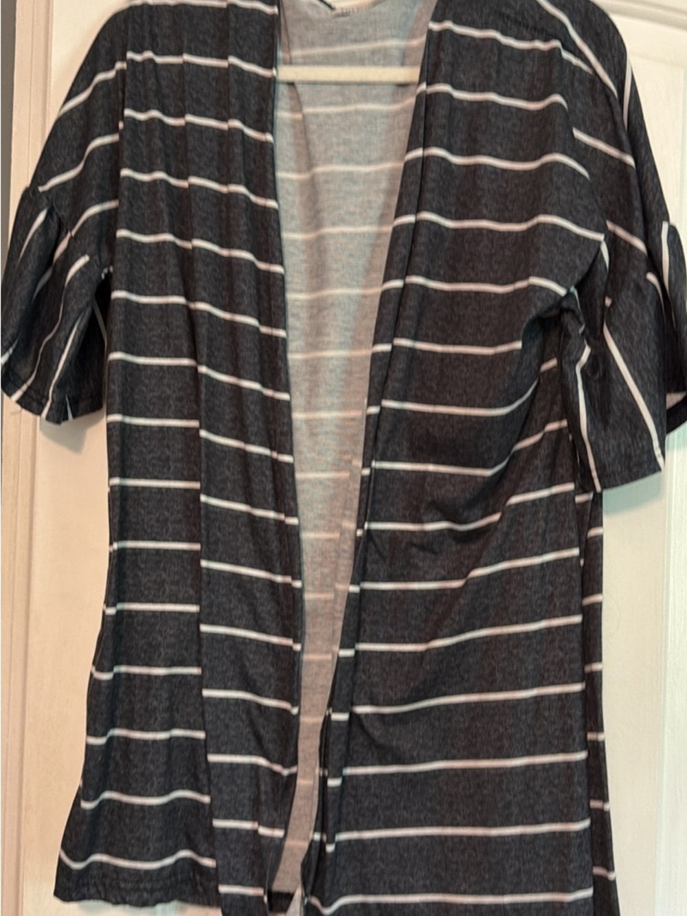 Striped Open Front - Black & White accessory top
